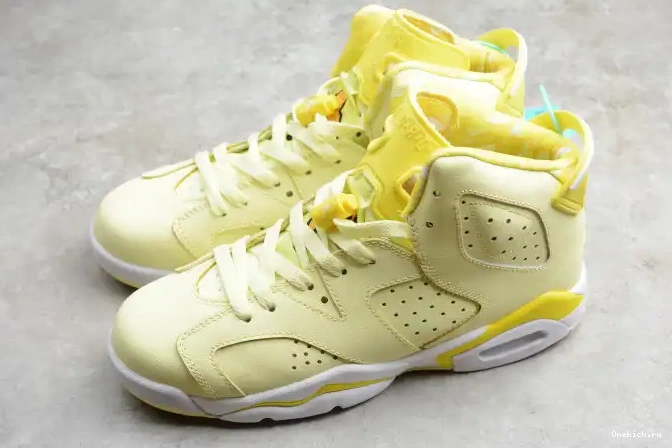 One Kick 6 Air 543390-800 Floral Dynamic Yellow Retro (GS) Jordan 0628